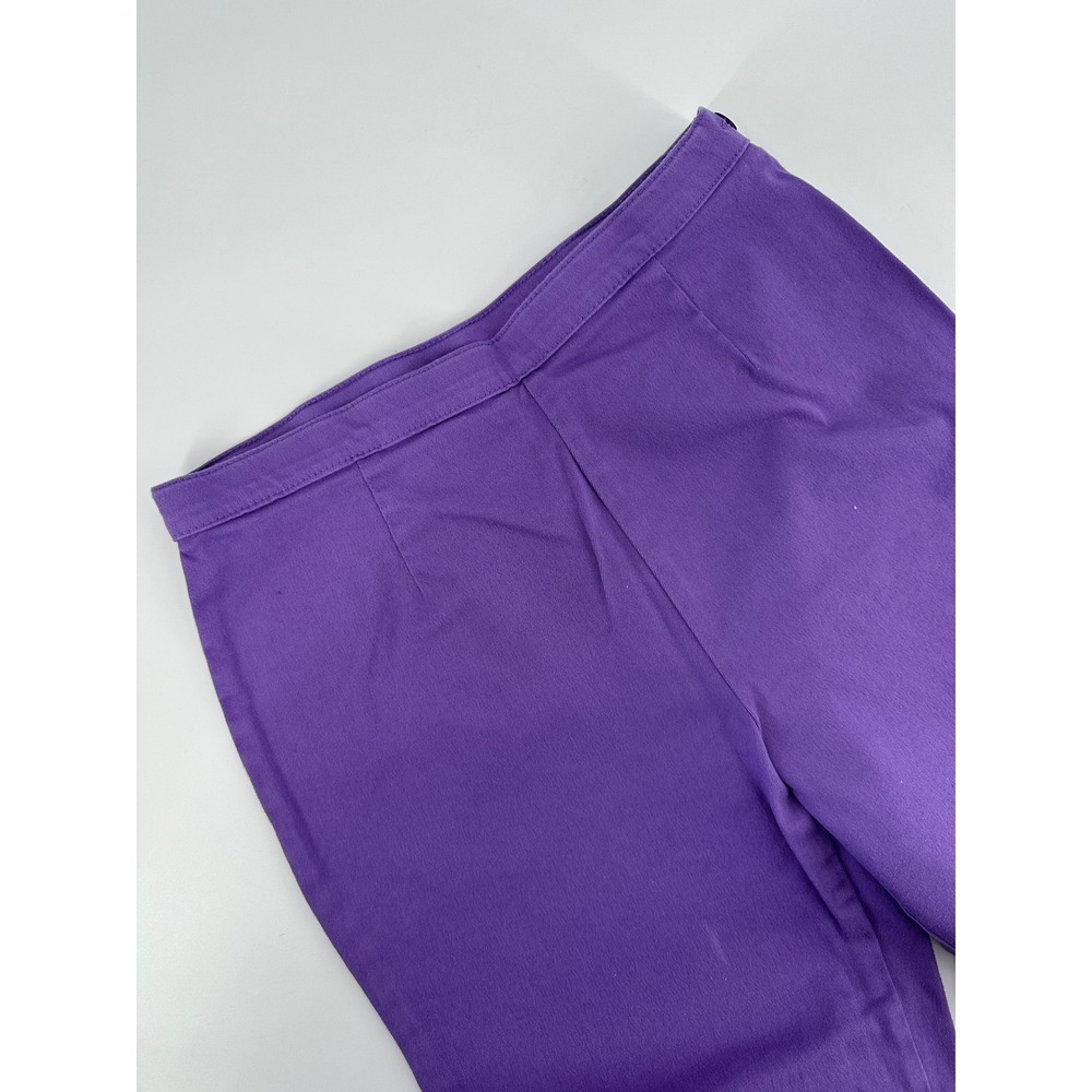 Tribella Sport Purple Stretch Cotton‎ Capris Pants Women's Size 10